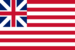 Grand Union (EUA 1775-1777)-Bandeira retangular