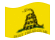 Gadsden (EUA c. 1775)-Bandeira ondulante