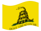 Bandeira animada Gadsden (EUA c. 1775)