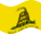 Gadsden (EUA c. 1775)-Bandeira ondulante estática