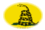 Gadsden (EUA c. 1775)-Bandeira em vinheta oval