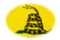 Gadsden (EUA c. 1775)-Bandeira em vinheta oval