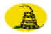 Gadsden (EUA c. 1775)-Bandeira em vinheta oval