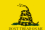 Gráficos de bandeira Gadsden (EUA c. 1775)