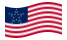 Great Star (EUA 1818-1819)-Bandeira ondulante