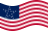 Great Star (EUA 1818-1819)-Bandeira ondulante estática