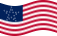 Great Star (EUA 1818-1819)-Bandeira ondulante estática