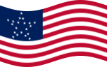 Great Star (EUA 1818-1819)-Bandeira ondulante estática