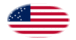 Great Star (EUA 1818-1819)-Bandeira em vinheta oval