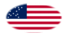 Great Star (EUA 1818-1819)-Bandeira em vinheta oval