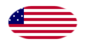 Star-Spangled Banner (EUA 1795-1818)-Bandeira em vinheta oval