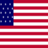 Star-Spangled Banner (EUA 1795-1818)-Bandeira quadrada