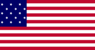 Star-Spangled Banner (EUA 1795-1818)-Bandeira retangular