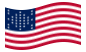 Fort Sumter (EUA 1861)-Bandeira ondulante