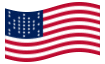 Bandeira animada Fort Sumter (EUA 1861)