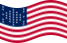 Fort Sumter (EUA 1861)-Bandeira ondulante estática