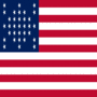 Fort Sumter (EUA 1861)-Bandeira quadrada