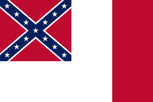 Bandeira Blood-Stained Banner (Estados Confederados 1865)