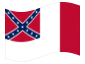 Bandeira animada Blood-Stained Banner (Estados Confederados 1865)