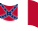 Blood-Stained Banner (Estados Confederados 1865)-Bandeira ondulante estática