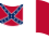Blood-Stained Banner (Estados Confederados 1865)-Bandeira ondulante estática