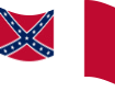 Blood-Stained Banner (Estados Confederados 1865)-Bandeira ondulante estática