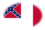 Blood-Stained Banner (Estados Confederados 1865)-Bandeira em vinheta oval
