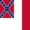 Blood-Stained Banner (Estados Confederados 1865)-Bandeira quadrada