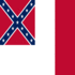 Blood-Stained Banner (Estados Confederados 1865)-Bandeira quadrada