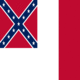 Blood-Stained Banner (Estados Confederados 1865)-Bandeira quadrada