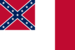Blood-Stained Banner (Estados Confederados 1865)-Bandeira retangular