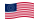 EUA 37 estrelas (1867-1877)-Bandeira ondulante
