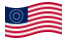 EUA 37 estrelas (1867-1877)-Bandeira ondulante