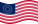 EUA 37 estrelas (1867-1877)-Bandeira ondulante estática