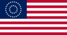 EUA 37 estrelas (1867-1877)-Bandeira retangular