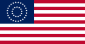 EUA 37 estrelas (1867-1877)-Bandeira retangular