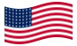 EUA 48 estrelas (1912-1959)-Bandeira ondulante