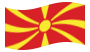 Macedónia-Bandeira ondulante