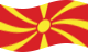 Macedónia-Bandeira ondulante estática