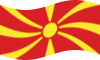 Macedónia-Bandeira ondulante estática