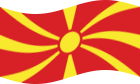 Macedónia-Bandeira ondulante estática