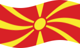 Macedónia-Bandeira ondulante estática