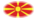 Macedónia-Bandeira em vinheta oval