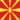 Macedónia-Bandeira quadrada