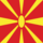 Macedónia-Bandeira quadrada