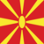 Macedónia-Bandeira quadrada