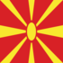 Macedónia-Bandeira quadrada