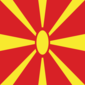 Macedónia-Bandeira quadrada