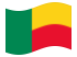 Benim-Bandeira ondulante