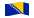 Bósnia e Herzegovina-Bandeira ondulante